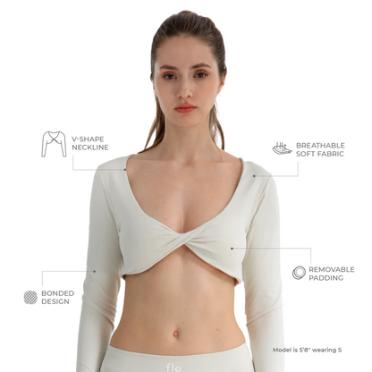 Core Wrap Crop Top