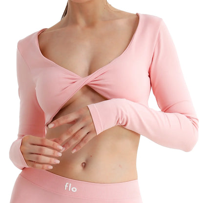 Core Wrap Crop Top