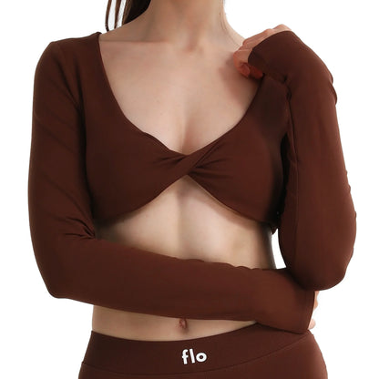 Core Wrap Crop Top