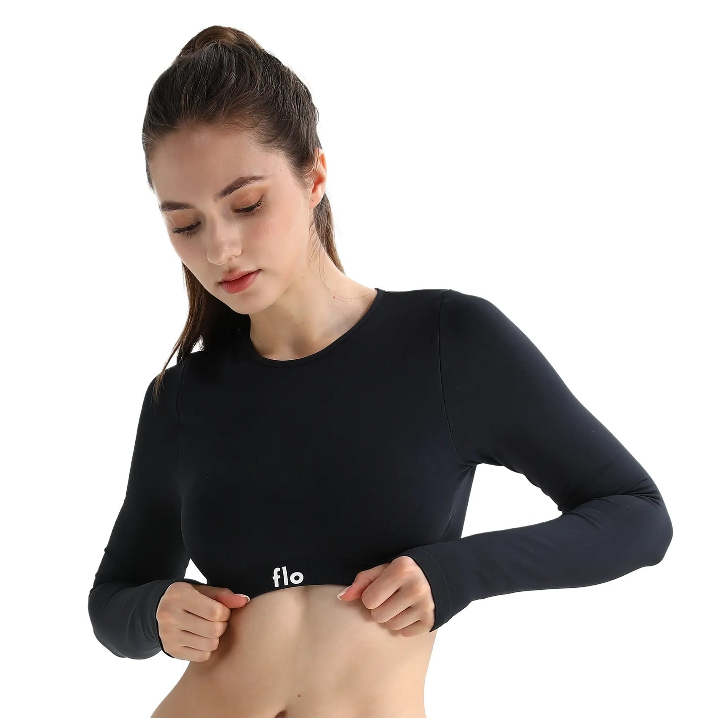 Form Long Sleeve Crop Top