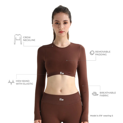 Form Long Sleeve Crop Top