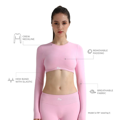 Form Long Sleeve Crop Top