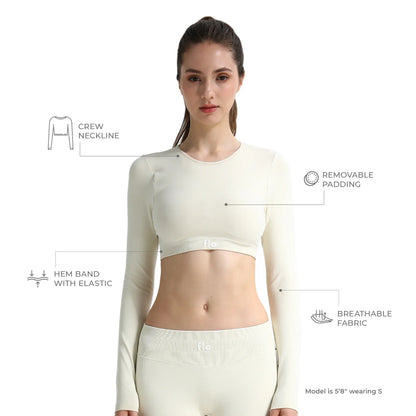 Form Long Sleeve Crop Top