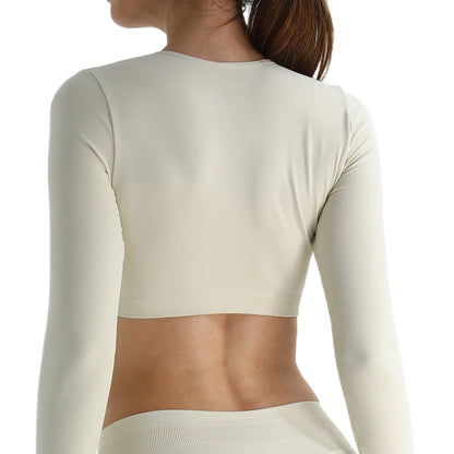 Form Long Sleeve Crop Top